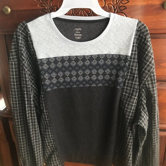 Reworked Sweater Shirt, Men’s Size XL-3XL: Lightweight Upcycled Pullover Top - Picture 8 of 11